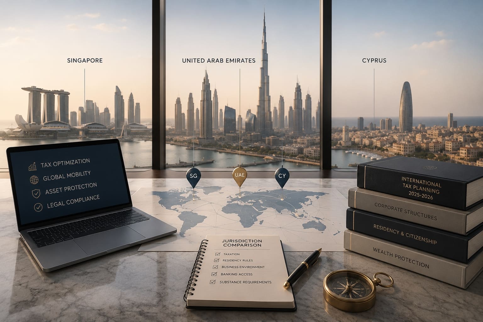 UAE vs Singapore vs Cyprus: Why the Emirates Win the Race for Tax Residency, image 1